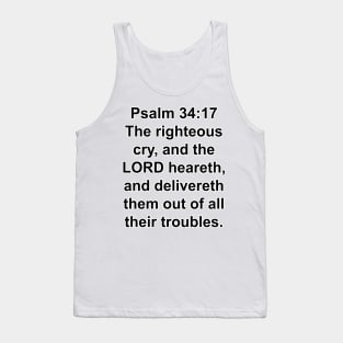 Psalm 34:17  Tank Top